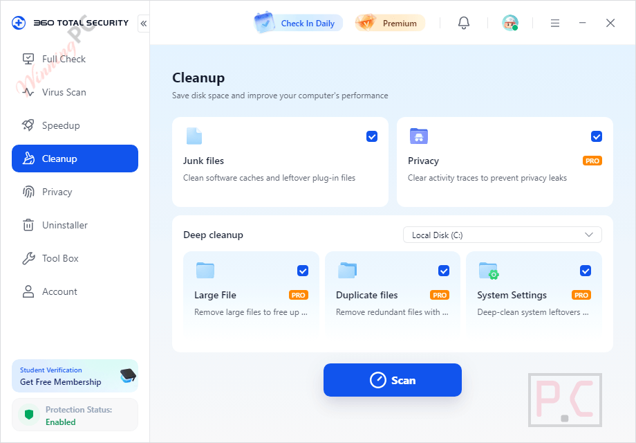 360 total security premium cleanup 360 total security premium cleanup