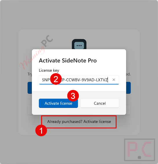 activate sidenote pro license activate sidenote pro license