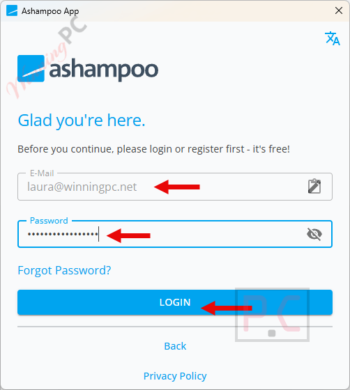 login ashampoo account free Login Ashampoo Account Free