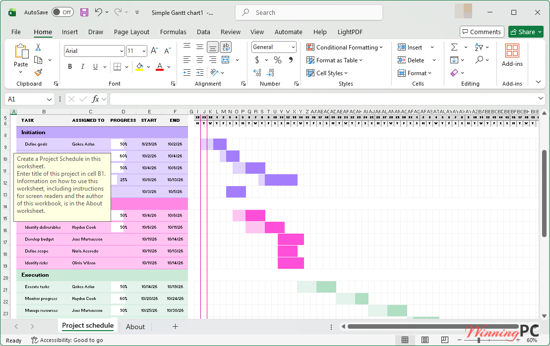 microsoft office excel screenshot