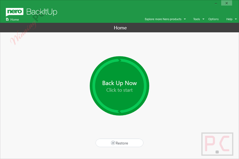 Nero BackItUp 2026 Main Screenshot Code