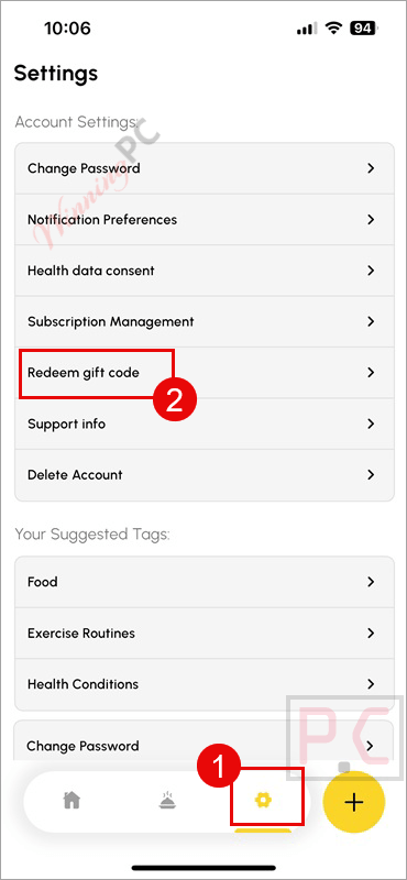redeem fift code fitlifebud