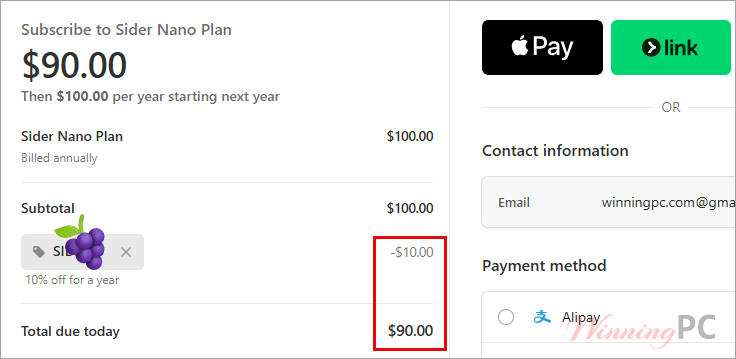 sider ai coupon code Sider AI coupon code checkout