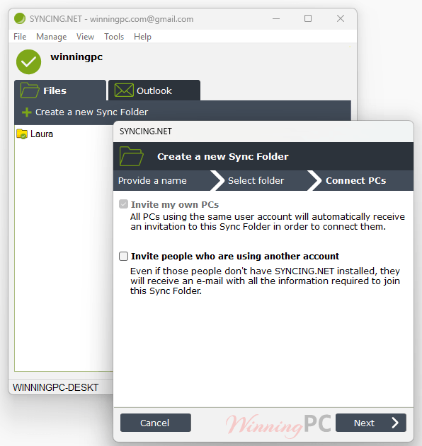 syncing net filesharing screenshot SYNCING.NET FileSharing screenshot