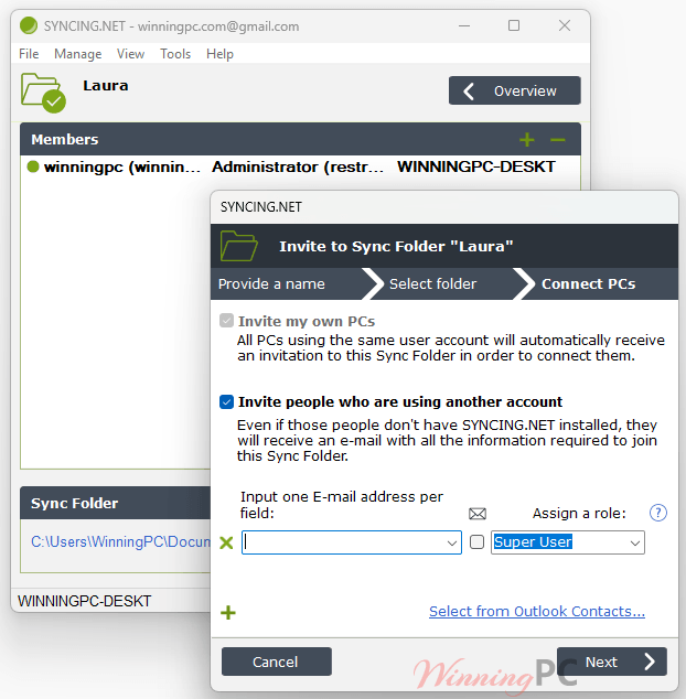 syncing net manager edition screenshot SYNCING.NET Manager Edition screenshot