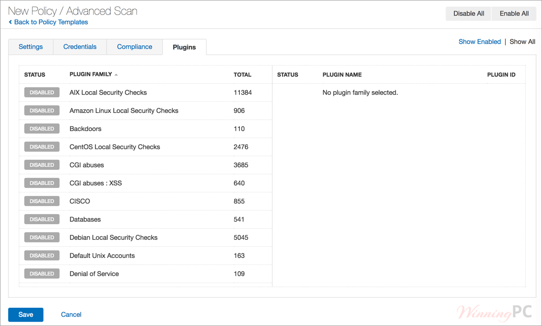 tenable nessus professional policy screenshot tenable nessus professional policy screenshot