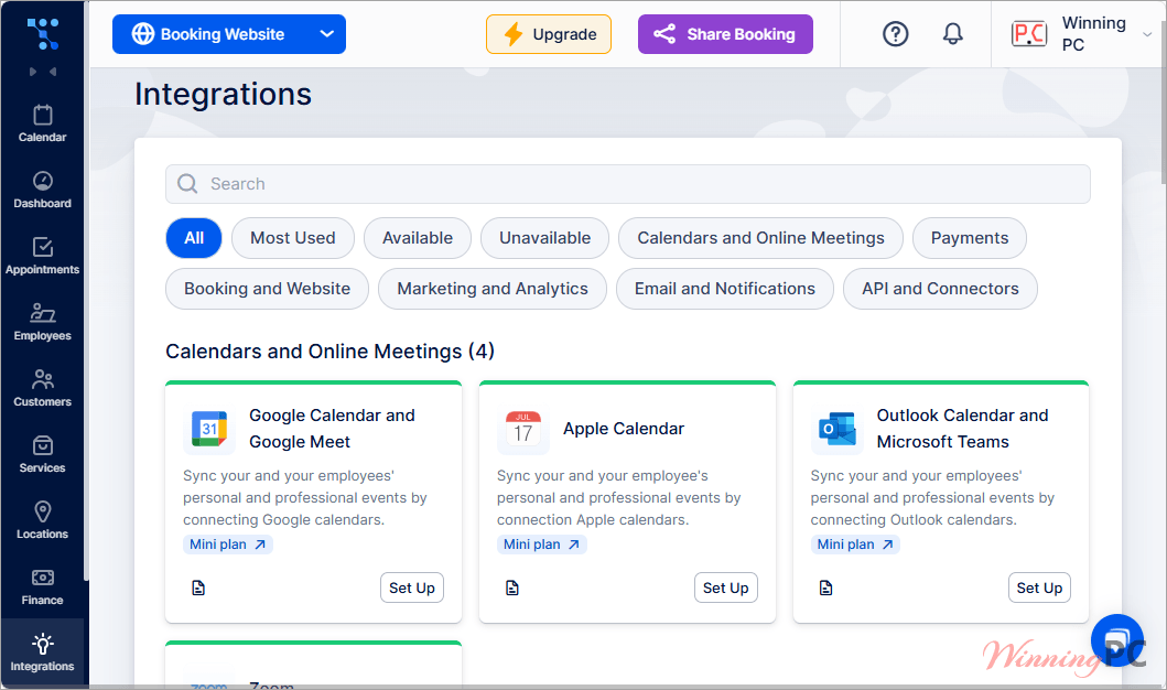 trafft integrations screenshot trafft integrations screenshot