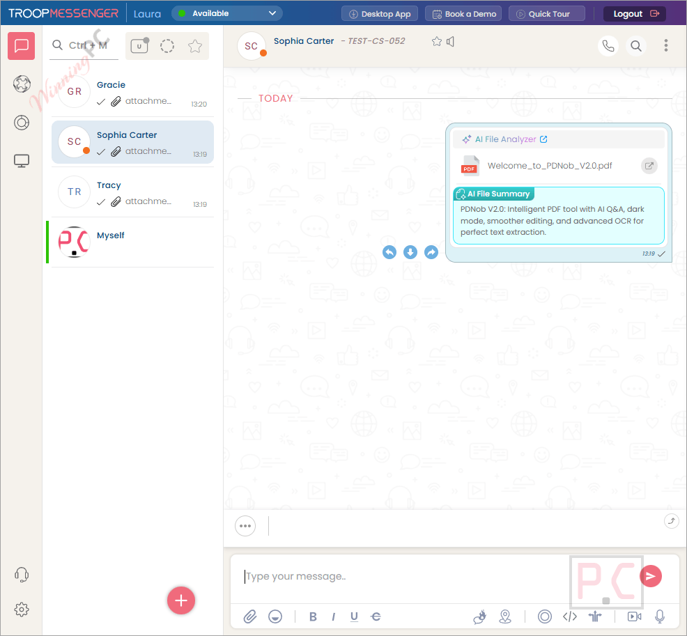 troop messenger chat troop messenger chat