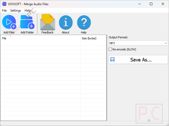 vovsoft merge audio files main screenshot vovsoft merge audio files main screenshot