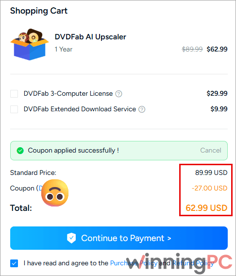 dvdfab ai upscaler coupon code DVDFab AI Upscaler coupon code