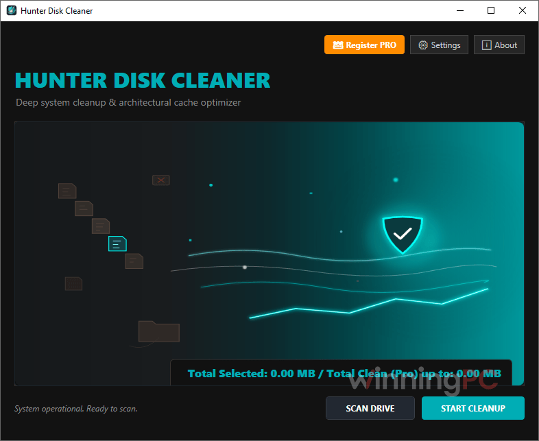 hunter disk cleaner main screenshot Hunter Disk Cleaner Main Screenshot