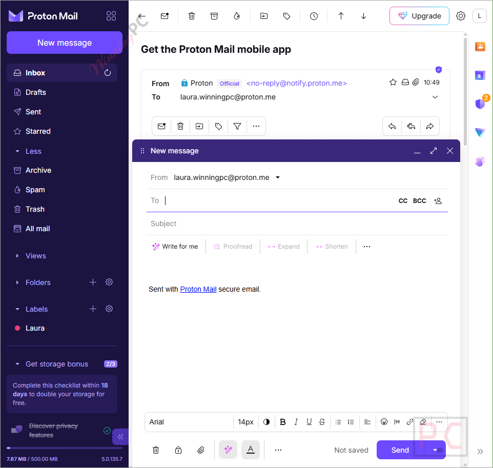 new message proton mail new message proton mail