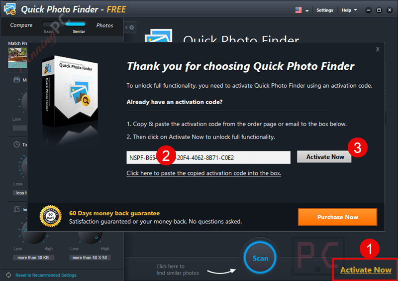 quick photo finder activation Quick Photo Finder Activation
