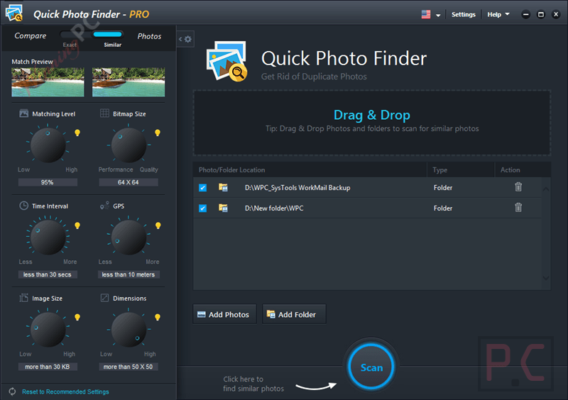 quick photo finder main screenshot free Quick Photo Finder Main Screenshot