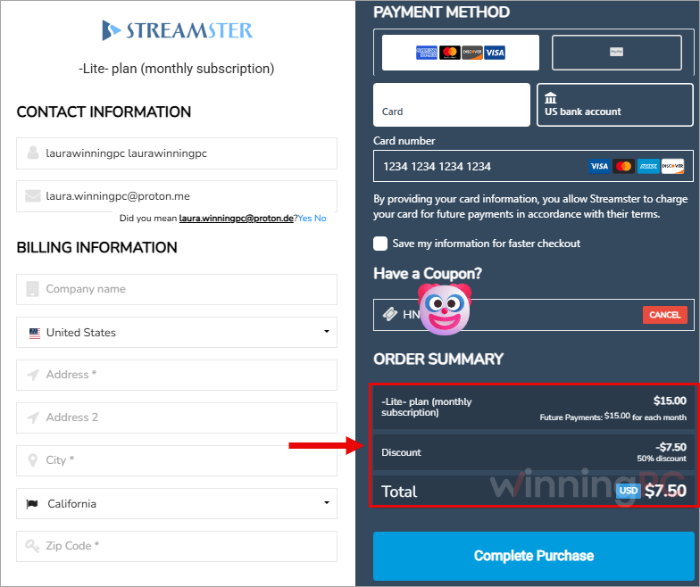 streamster coupon Streamster Coupon