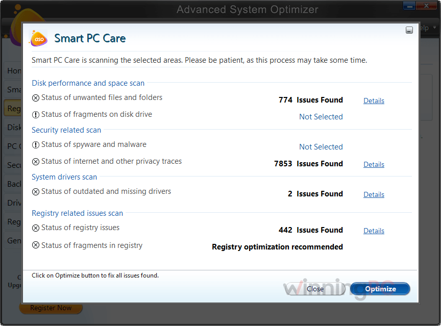 systweak advanced system optimizer scannning systweak advanced system optimizer scannning