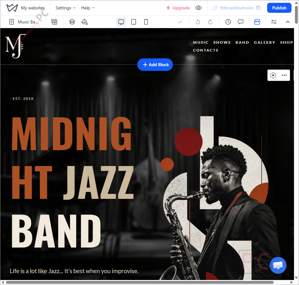 weblium edit site weblium edit site