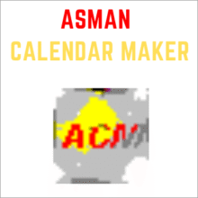 Asman Calendar Maker