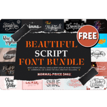 Beautiful Script Font Bundle Giveaway Download