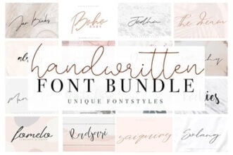 Handwritten Font Bundle Giveaway Download