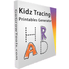Kids Tracing Printables Generator Giveaway: Lifetime License
