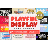 Playful Display Font Bundle Giveaway Download