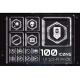 Eldamar Studio – 100 UI Sci-Fi Icons Free Download