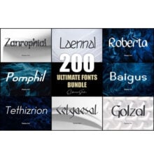 Eldamar Studio Giveaway: 100 Ultimate Fonts Bundle